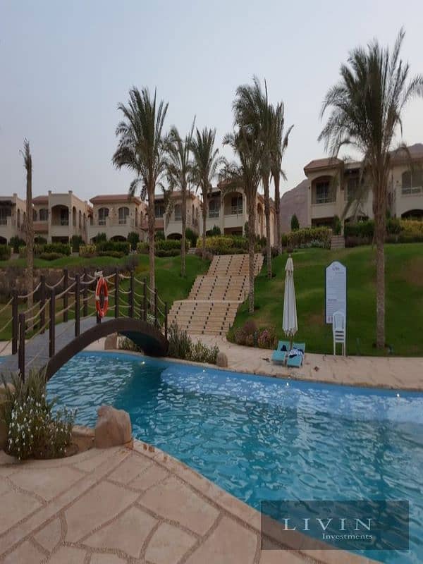 huge discount on cash, a chalet for sale 3BR + garden immediate receipt, fully finished, in La Vista Gardens, Ain Sokhna, sea view, in installments. 8