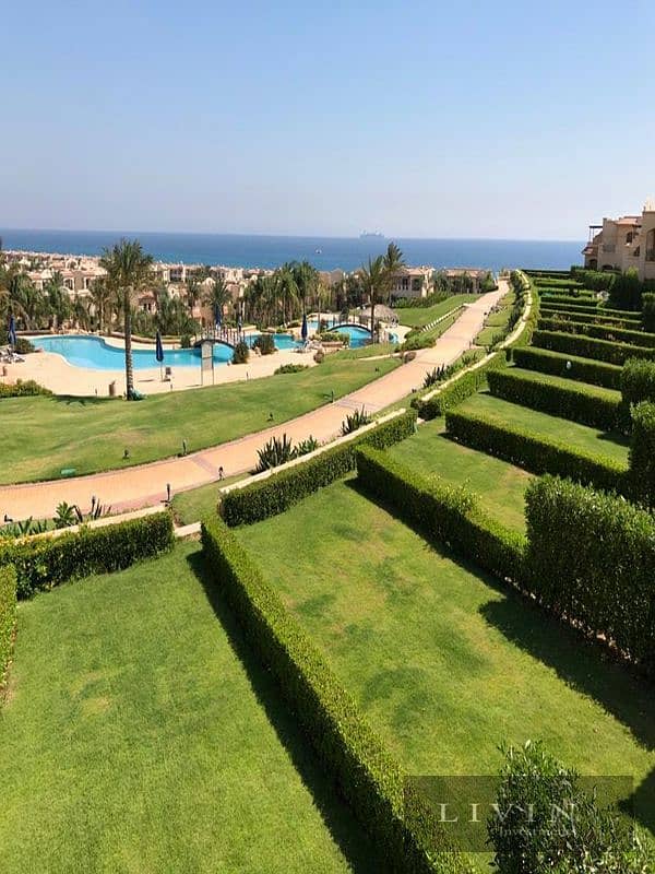 huge discount on cash, a chalet for sale 3BR + garden immediate receipt, fully finished, in La Vista Gardens, Ain Sokhna, sea view, in installments. 11