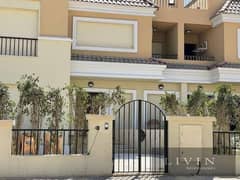 Villa for sale 212 meters - G+1 , next to Madinaty,in Sarai Compound, at the entrance to Mostakbal City, corner with a large garden, in installments