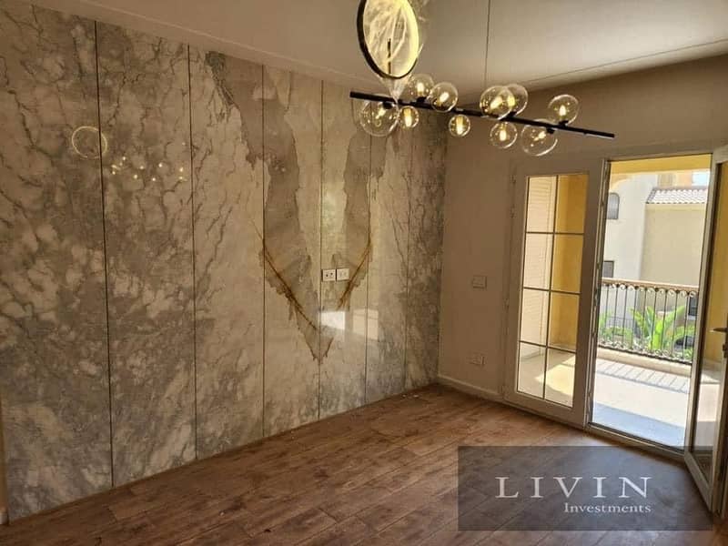 liveable compound - Old Prices - Townhouse villa for sale in sarai new cairo compound, (5bedrooms master) lagoons view , 8 years installments 3