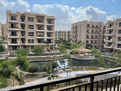 Apartment for sale, large area of ​​166 sqm, 3 rooms, open view on landscape & lagoon in Taj City Compound at the best price, down payment and install