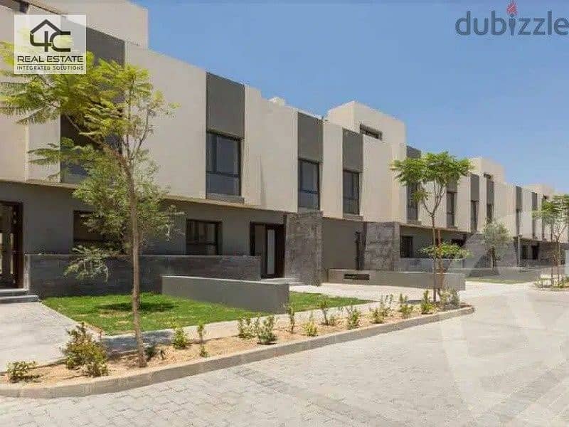 Semi-finished townhouse corner, 220 sqm with prime view in Al Burouj Al Shorouk Compound 4