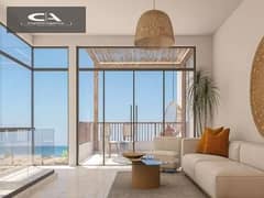 Two-bedroom chalet, fully finished, with a view on the lagoon in SeaShore, Ras El Hekma Developer Hyde Park | With a cash discount of 23%