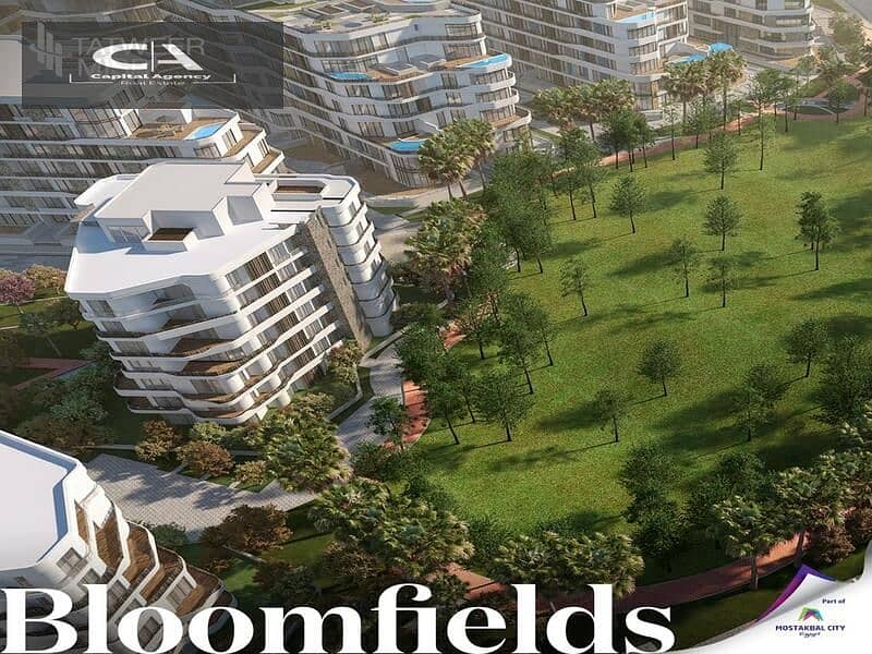 Installments over 10 years and 0% down payment on Cityscape with Tatweer Misr. Get your fully finished unit with a distinctive view in Bloomfields 15