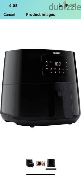 philips air fryer xl 6.2 litre اير فراير جديدة استخدمت مرتين بالكرتونة 1