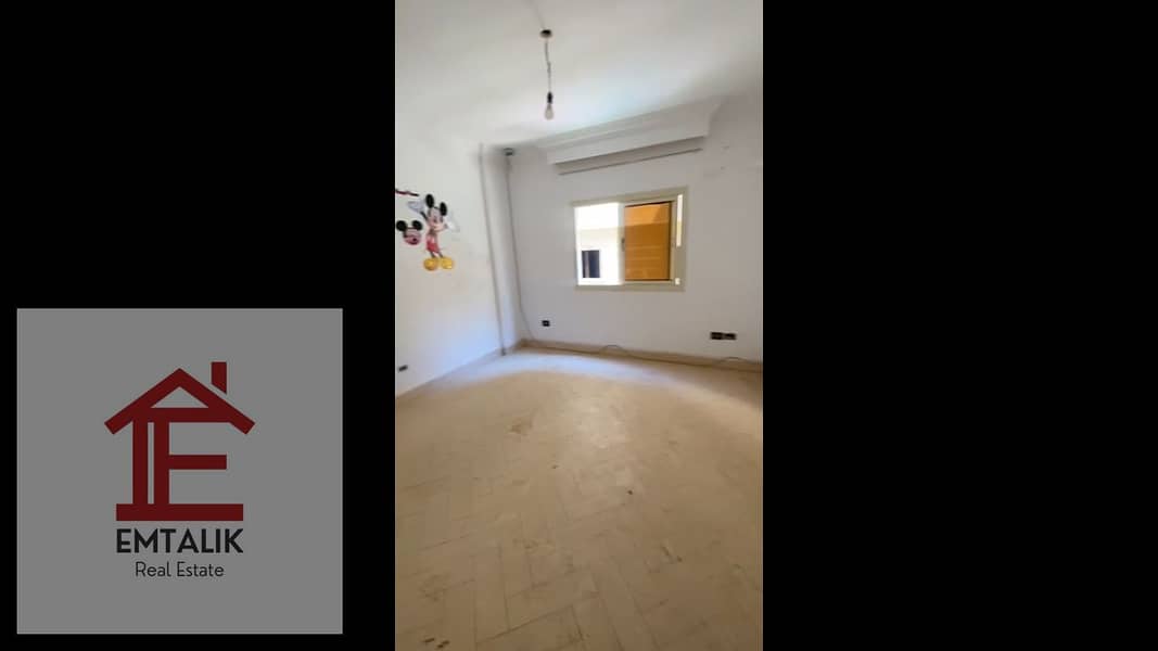 A ready to move, finished, 235 m apartment in Banafseg Omarat, First floor near North 90 street and Mohamed Nageeb Axis 20