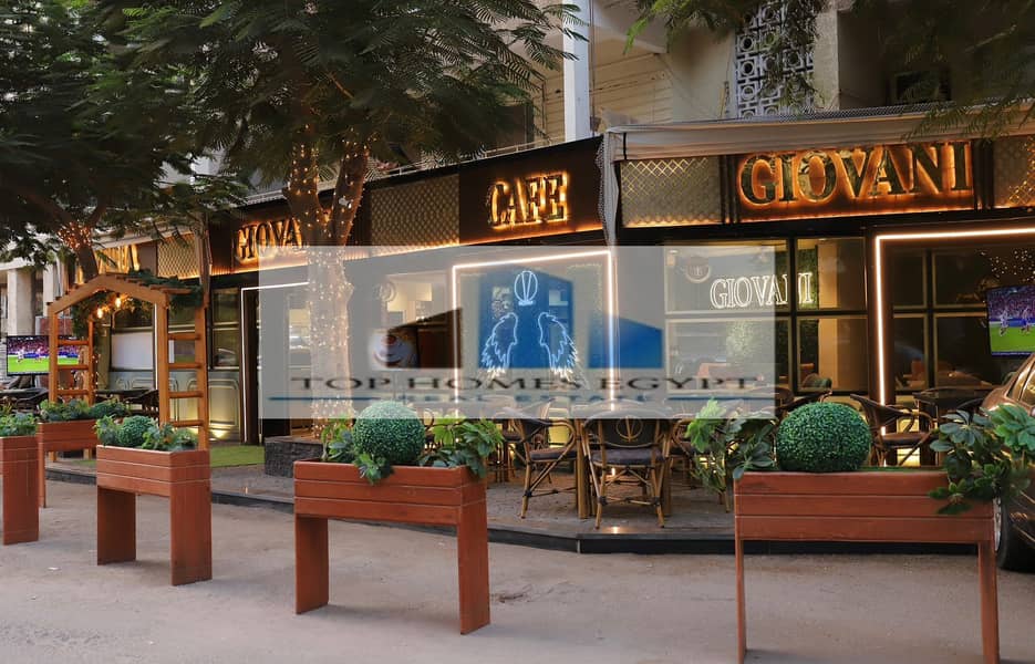 Restaurant & Cafe for rent 140 sqm fully fuirnished in Almazah Heliopolis 1