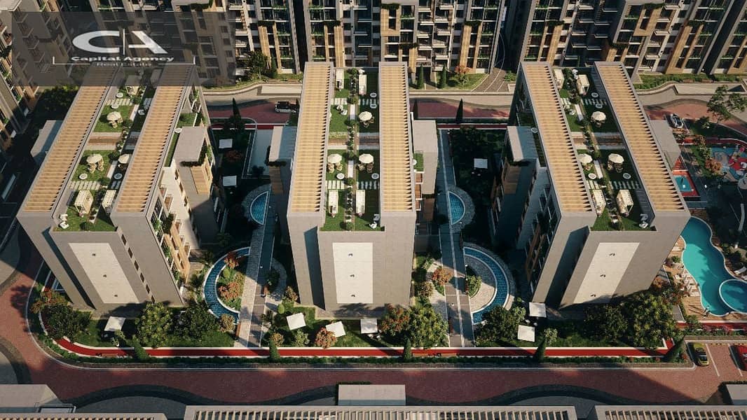 Own an apartment at a 10% discount with equal installments in Valencia Compound in the heart of the Fifth Settlement | Valencia 4