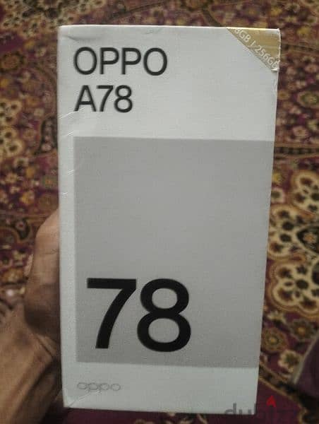 oppo a78 كسر زيروووو بالضمان والكرتونه استعمال ٣ شهور فقط مساحة 256 5