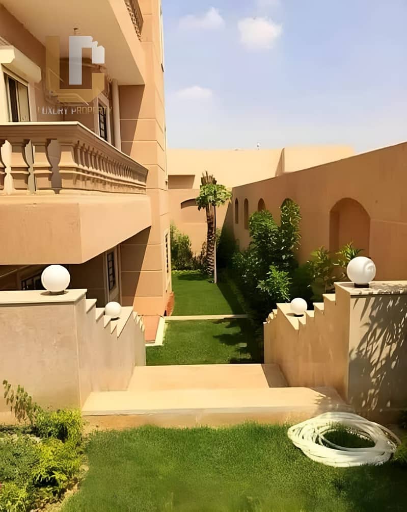 Villa Resale Swan Lake Hassan Allam Town House Corner for Sale Ready to Move Bahary Wide garden View 5th Settlement 2