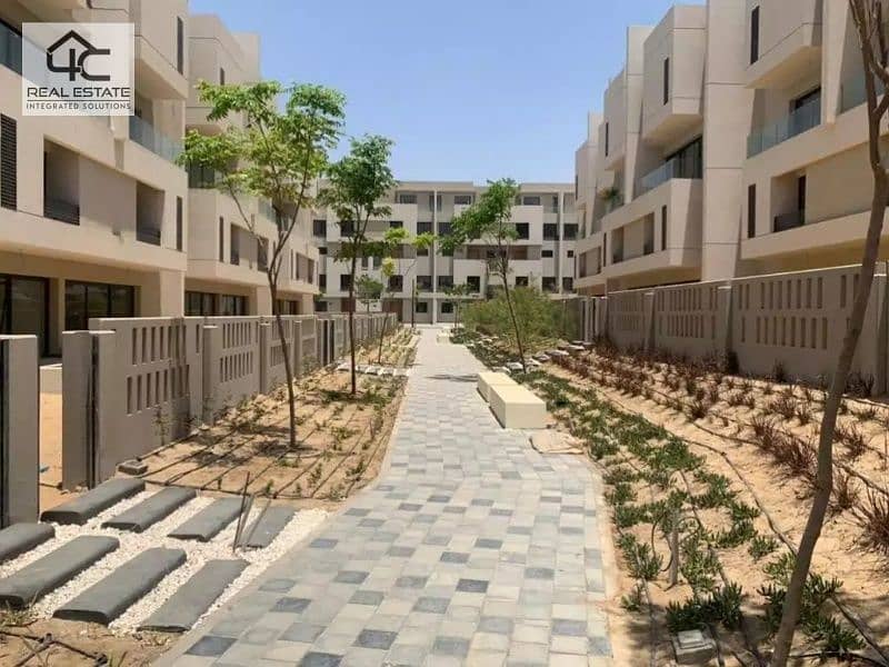 At the best price for sale, a 199 sqm apartment fully  finished with air conditioners, ready to move in Al Burouj Compound 10