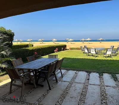 Chalet with garden on the sea for saleready to move fully finished in La Vista Topaz Ain Sokhna