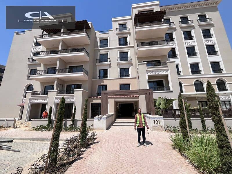 Apartment for sale, 175 meters, immediate receipt, fully finished, with the real estate developer, Dorra, in the heart of New Zayed, in the Village We 15