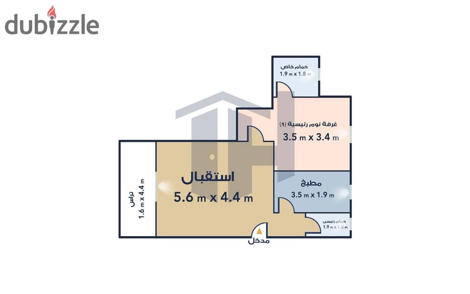 بيتش شاليه لاعادة البيع75م  (Seashore) الساحل الشمالي 3