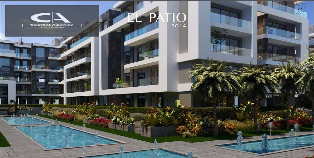 Book at the launch price with La Vista an apartment without a down payment for the longest payment period in El Patio Sola Compound in Shorouk 4