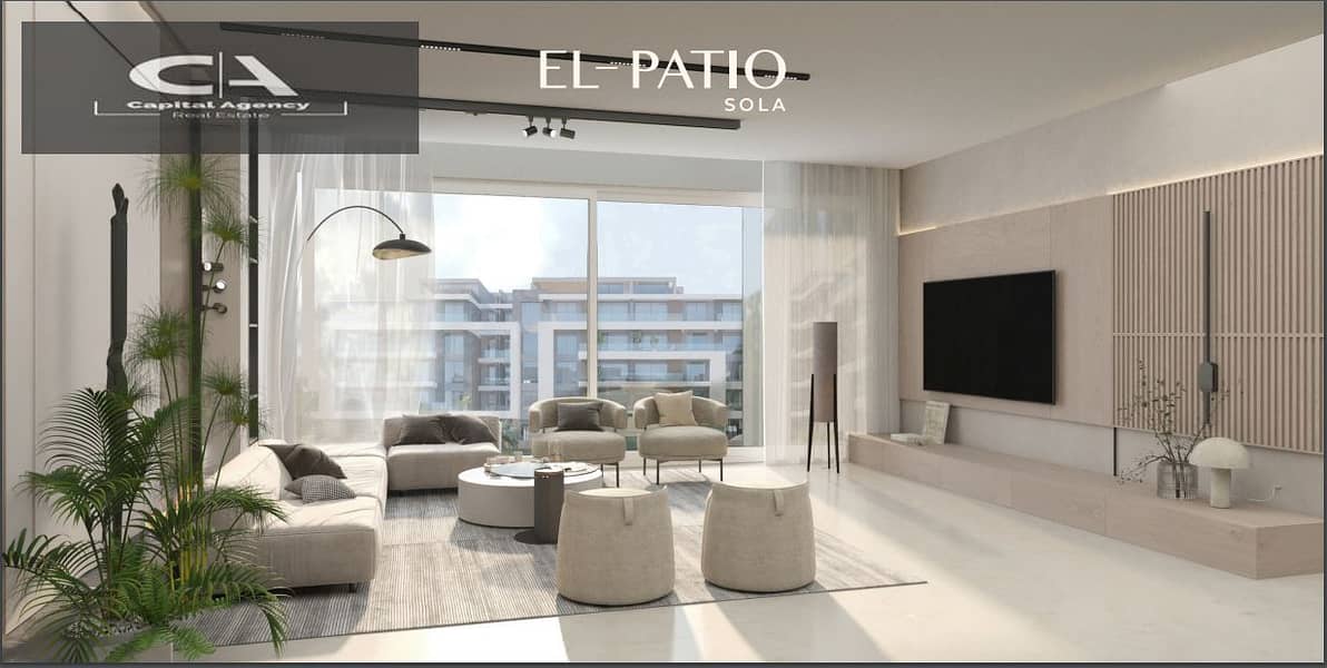 Book at the launch price with La Vista an apartment without a down payment for the longest payment period in El Patio Sola Compound in Shorouk 7