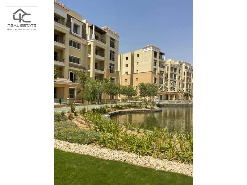 apartment 172 m with lowest total price ready to move 3 bedrooms in sarai compound 3