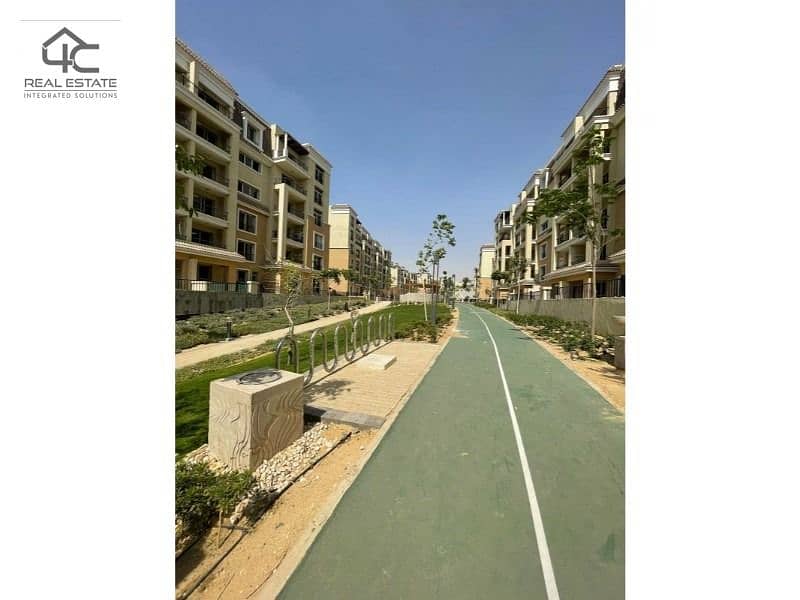 apartment 172 m with lowest total price ready to move 3 bedrooms in sarai compound 10