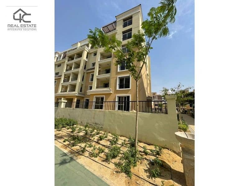 apartment 172 m with lowest total price ready to move 3 bedrooms in sarai compound 13