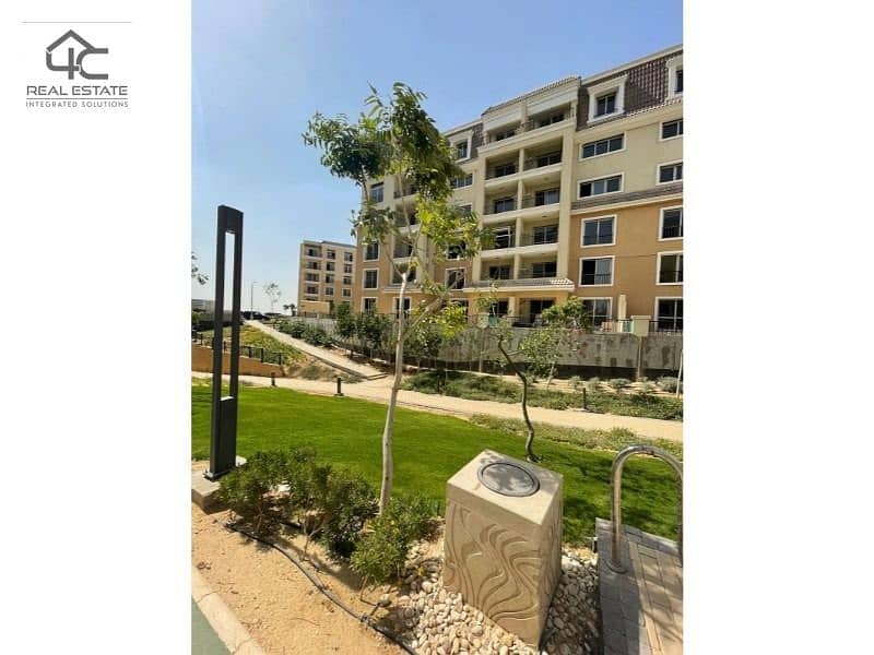 apartment 172 m with lowest total price ready to move 3 bedrooms in sarai compound 14