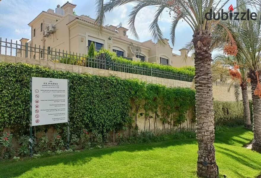 A villa with a private garden is ready for immediate receipt in the heart of Shorouk City in El Patio 5 Compound 3