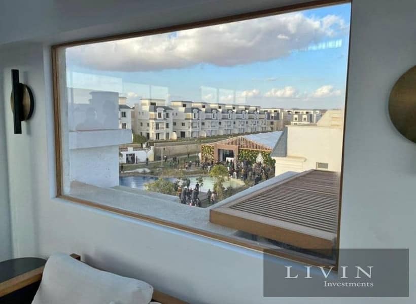 Immediate receipt, 3-bedroom apartment for sale, landscape view, 2 minutes from Club House, in the Fifth Settlement, mountain view i city new cairo 3