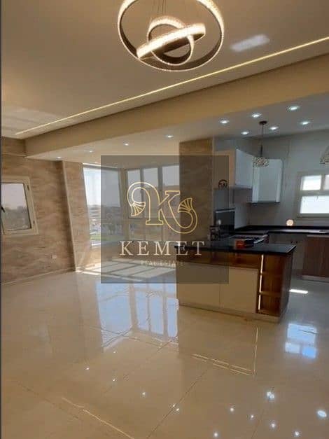 Apartment  for Sale 195 m READY TO MOVE Ultra Super Lux finishing  prime Location  in West Arabella New Cairo 2