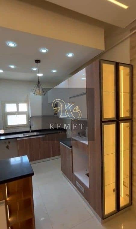 Apartment  for Sale 195 m READY TO MOVE Ultra Super Lux finishing  prime Location  in West Arabella New Cairo 9