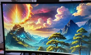 شاشة كمبيوتر منحنية 27 بوصة Samsung 27 Inch, Curved Monitor, Black