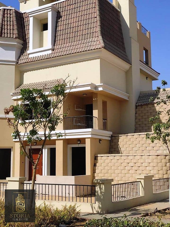 The best price for a 206m villa, directly next to Madinaty, with a very special discount on cash for a limited time in Sarai New Cairo Compound 5