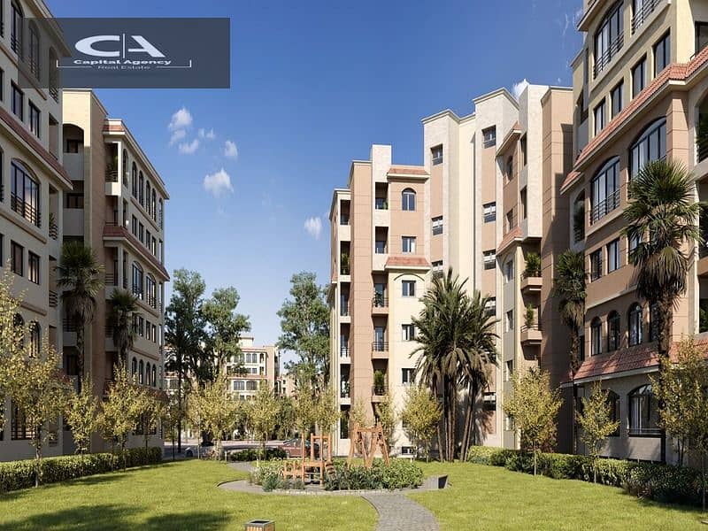 Apartment for sale, 152 meters in the capital, in Al Maqsad Compound, next to the Green River and in front of the iconic tower | Only 5% down payment 10