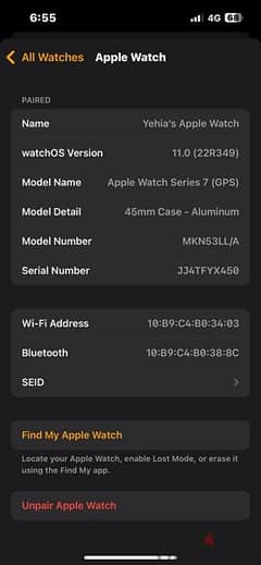 apple watch series 7 45mm 0