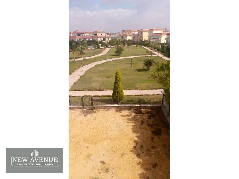 Twin house overlooking the compound garden for sale in the heart of Shorok City,Infront of Shorok Heliopolis club 6