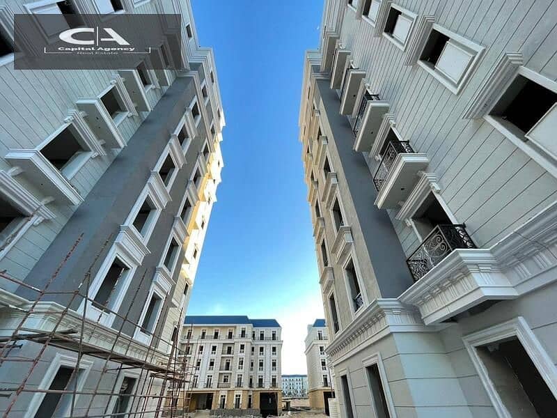 Apartment 200 meters in New Alamein in the Latin Quarter Immediate receipt, fully finished View directly on the sea Only 5% down payment * Latin Distr 19