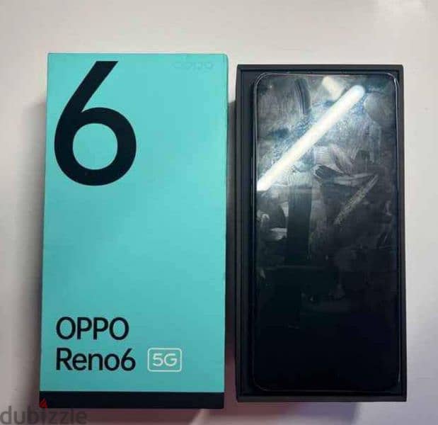 Reno 6 5G phone with box and all its contents, zero scratches. 4