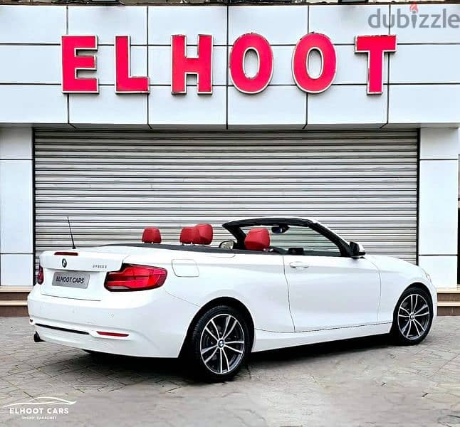 BMW 218 Convertible
موديل : 2019
عداد  :  4 الف كم فقط 2