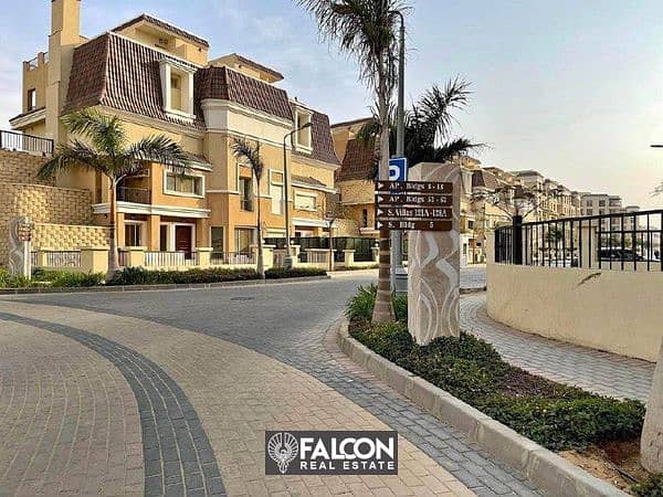 Town Villa 248m (3) floors for sale at Launch Price in The Butterfly New Cairo 0