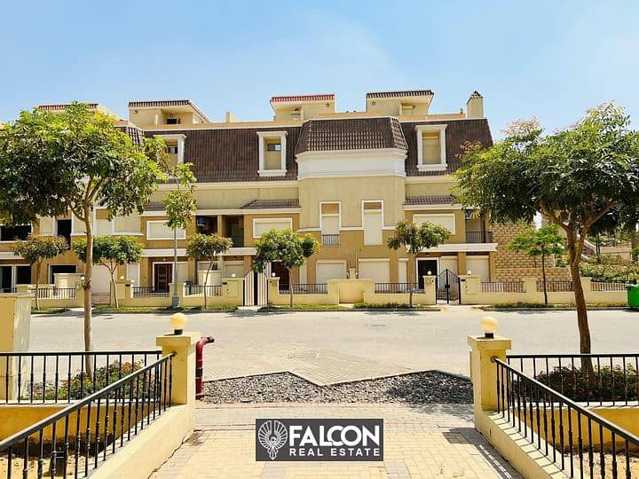 Town Villa 248m (3) floors for sale at Launch Price in The Butterfly New Cairo 2