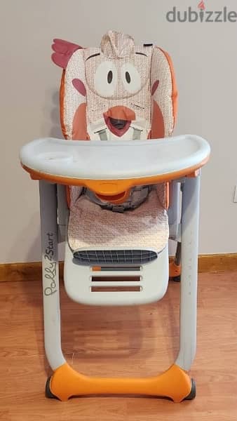 Chicco Polly 2 Start High Chair fancy chicken 0