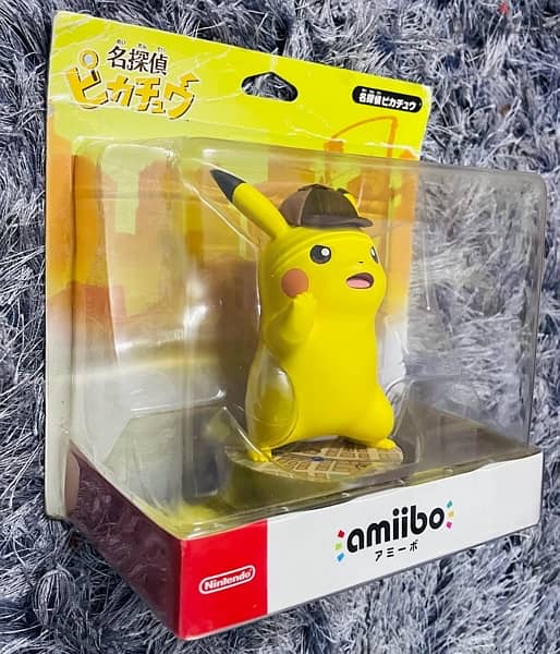 Nintendo “The Great Detective Pikachu” Rare Amiibo Figure 8