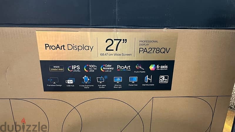 ASUS ProArt Display PA278QV Professional Monitor - 27-inch 4