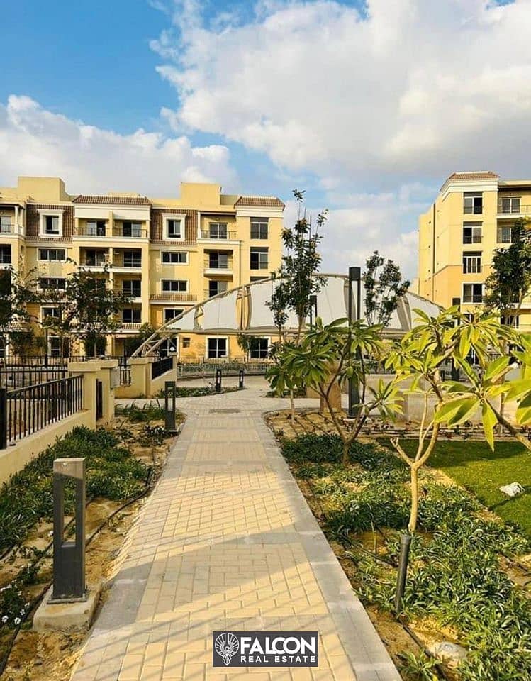 With a 42% discount, a 131-meter apartment for sale in Sarai Compound, next to Madinaty 7