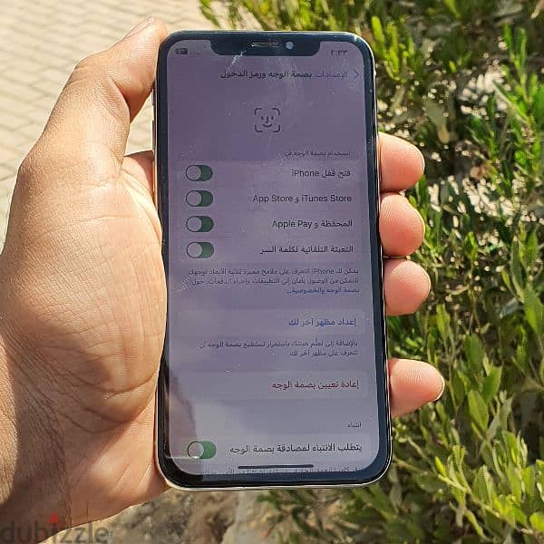 iphone x ( 256_ فيس ايدي طلقه 1