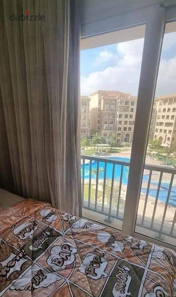 Finished and Ready to move apartment for sale ( pool view ) In 5th Settlement ، 90 Avenue Compound in front of the American University