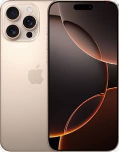 iphone 16 pro max 256 g new متبرشم Desrt gold titanium