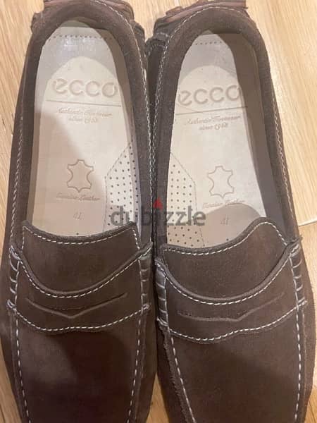 ECCO Brown Suede Loafers 41 - AS NEW 3