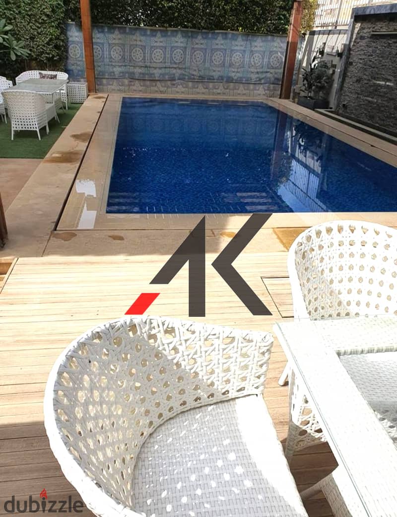 Prime Location luxurious Furnished Stand Alone with pool For Rent in Mivida - New Cairo 1