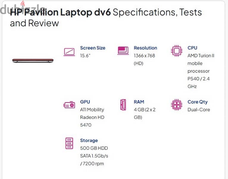 Laptop HP Pavilion dv6-1199eg 1