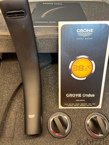 GROHE Ondus Basin Mixer 3 holes Matte Black 5