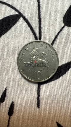 10 pence 1973 queen Elizabeth (rare)